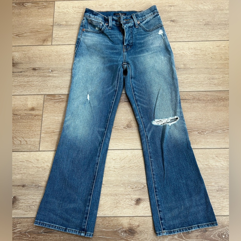 Lucky brand women's cropped mini boot jeans